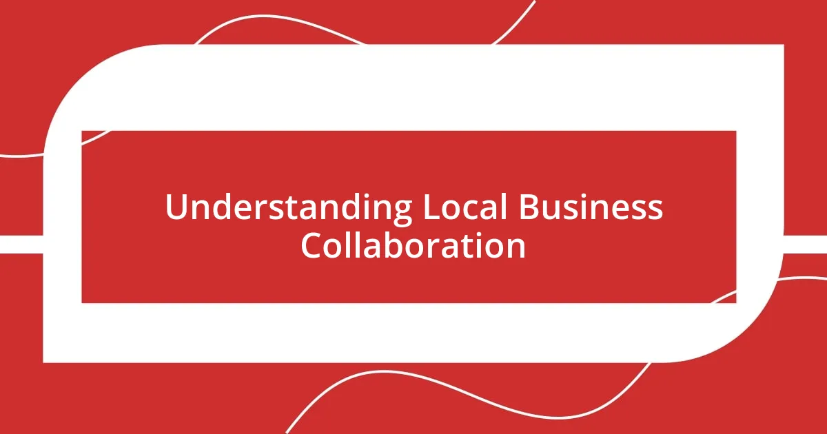 Understanding Local Business Collaboration